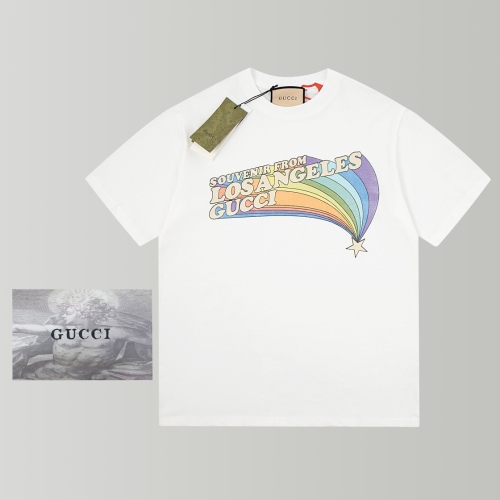 GUCCI 23SS spring and summer rainbow printed short -sleeved T -shirt