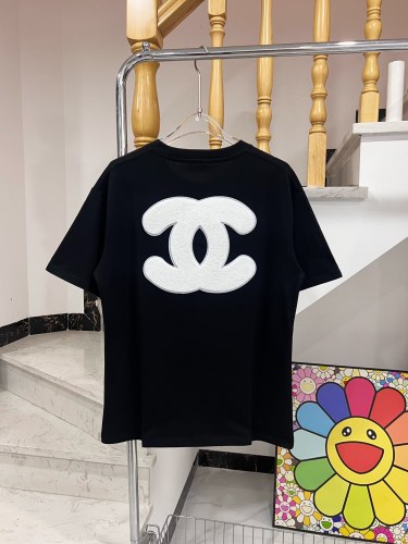 Chanel towel embroidery logo short sleeves