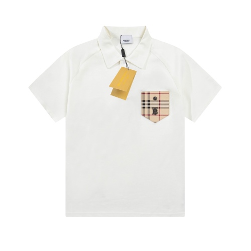 Burberry classic checkered Burberry Alphabet series limited logo short -sleeved Polo shirt