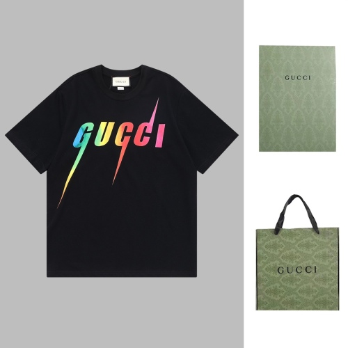 GUCCI 2023 Rainbow Gradient T -shirt Couple