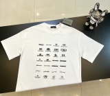 Balenciaga 23SS Multi -Logo Full Printing Short -sleeved T -shirt