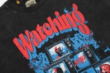 Gallery Dept Retro Black and White TV Print Wash for Old Short Sleeve