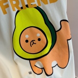 Gucci X Kawaii joint -name avocado short -sleeved T -shirt