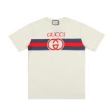 Gucci blue -red stripe double G short sleeves