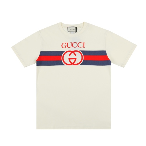 Gucci blue -red stripe double G short sleeves