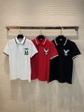 Burberry 2023 cotton beaded cotton chest tb rabbit ears printed pattern casual Polo shirt