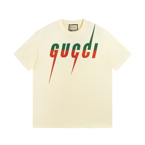 GUCCI Blatin Fighting Blade GUCCI Feng Blade Green Red Color Printing Falling Shoulder Edition Couple Model