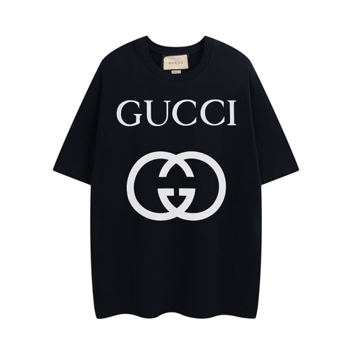 GUCCI classic decorative mutual dual G oversized printing short sleeves