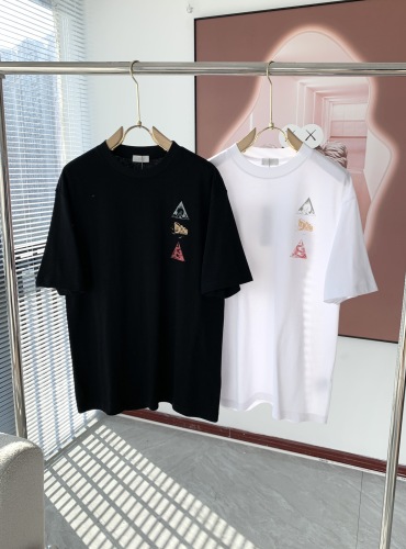 Dior 2023 Spring and Summer Couple Fund Short -sleeved T -shirt