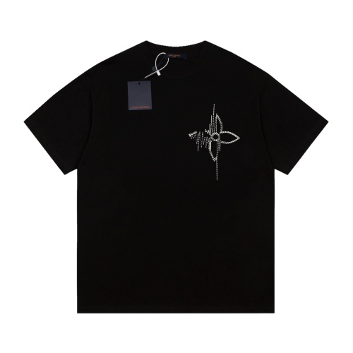 Louis Vuitton Frequency Grass Write Embroidery and Casual Short Sleeve T -shirt