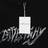 Givenchy 2023GVC printing letter round neck short -sleeved T -shirt