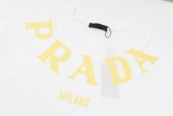 Prada 23SS latest three -dimensional 3D digital inkjet logo craft fusion tide brand short sleeves