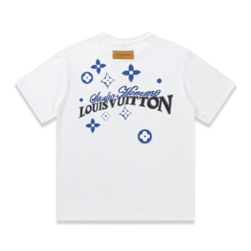 Louis Vuitton logo printing round neck T -shirt