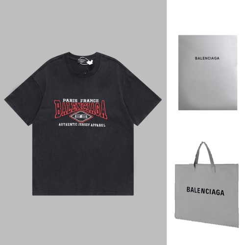 Balenciaga sports jersey embroidery T -shirt