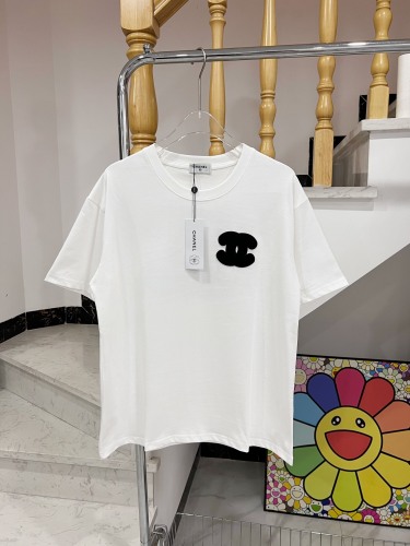 Chanel towel embroidery logo short sleeves