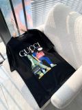 Gucci 2023 spring and summer couple short -sleeved T -shirt