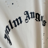 PALM ANGELS 23SS palm angel splashing ink pouring holes to make old short -sleeved T -shirts
