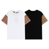 Burberry classic plaid cloth LO round neck short sleeves