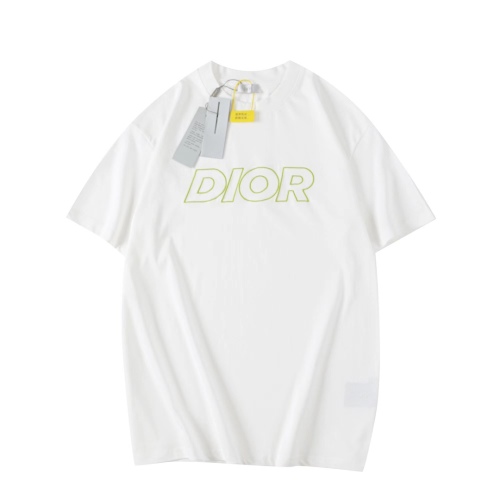 Dior CD2023 Embroidery Logo Short Sleeve