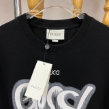 Gucci foaming dragon scale letter print short sleeves