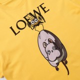 Loewe X Qian and Chihiro's nominal crow holds the mouse short -sleeved T -shirt