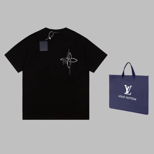 Louis Vuitton Frequency Grass Write Embroidery and Casual Short Sleeve T -shirt