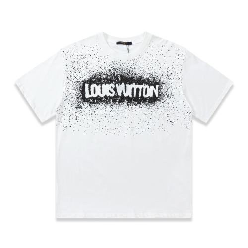 Louis vuitton 23ss full starlon logo print T -shirt short sleeves