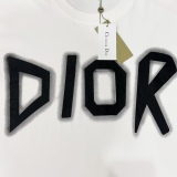 Dior hand -painted graffiti short sleeves