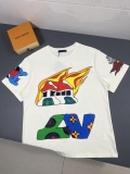 Louis Vuitton European Station Show Flame Short -sleeved T -shirt
