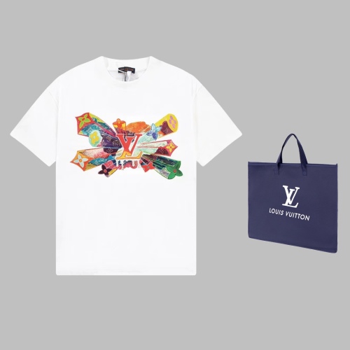 Louis Vuitton Show Limited Pattern Printing Short -sleeved T -shirt