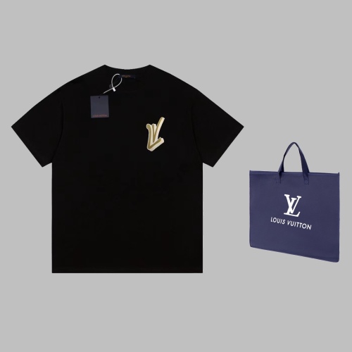 Louis Vuitton fluffy fluffy seal casual short -sleeved T -shirt
