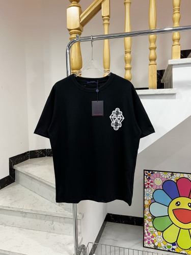 Louis vuitton is full of print logo short -sleeved T -shirt