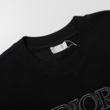 Dior high -density three -dimensional embroidery technology short sleeves