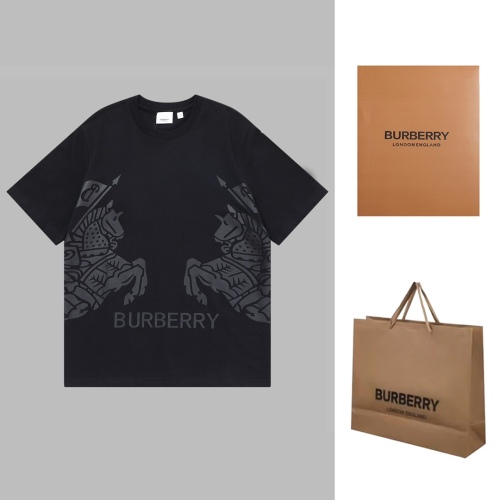 Burberry 23 War Horse LOGO Printing Short -sleeved T -shirt couple model