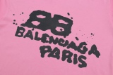 Balenciaga 23 graffiti printed short sleeves