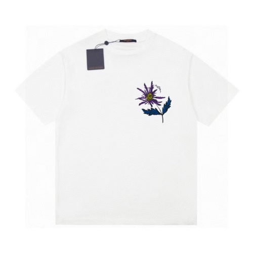 Louis Vuitton Limited Show Flower Flower Label LOGO Short -sleeved T -shirt