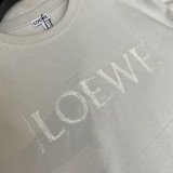 Loewe 23FW letter embroidered flower round neck short -sleeved T -shirt