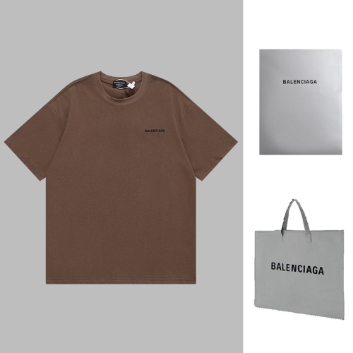 Balenciaga classic models before and after classic letters embroidered short -sleeved T -shirt