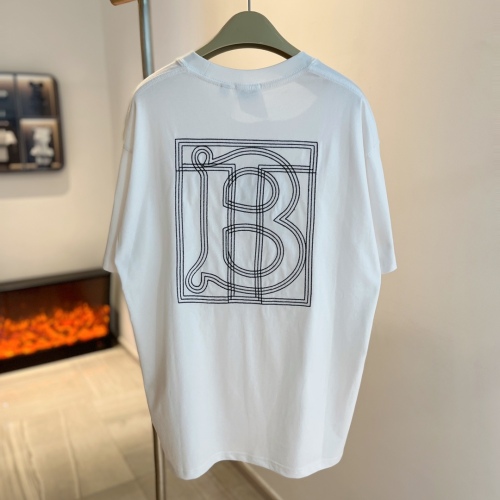 Burberry Embroidery letter short -sleeved T -shirt