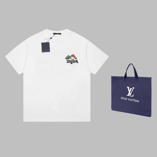 Louis Vuitton mosaic marine animal casual short -sleeved T -shirt
