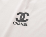 CHANEL 2023SS Spring and Summer African Pressing Glipper LOGO pattern Short -sleeved T -shirt Simple Fashion Couple