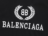 Balenciaga wheat ears embroidered short -sleeved T -shirt