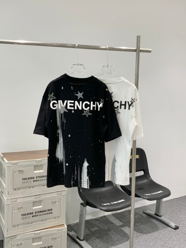 Givenchy Starry Sky Splash Full Printing Alphabet Short Sleeve T -shirt