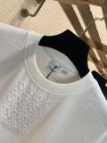 Burberry 2023 Summer custom towel texture good round neck short -sleeved T -shirt couple model
