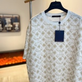 Louis Vuitton 23 latest Laohua logo full -printed letters short -sleeved T -shirt