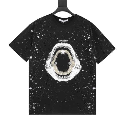 Givenchy full starry shark printing round neck short sleeves
