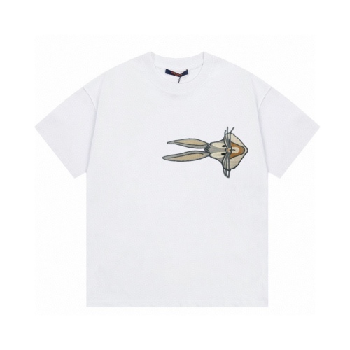 Louis Vuitton Rabbit Year Limited Rabbit Aobel Embroidered Short -sleeved T -shirt