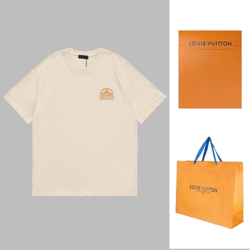 Louis Vuitton 2023SS spring and summer Louis vuitton before and after the letter logo print pattern short -sleeved T -shirt
