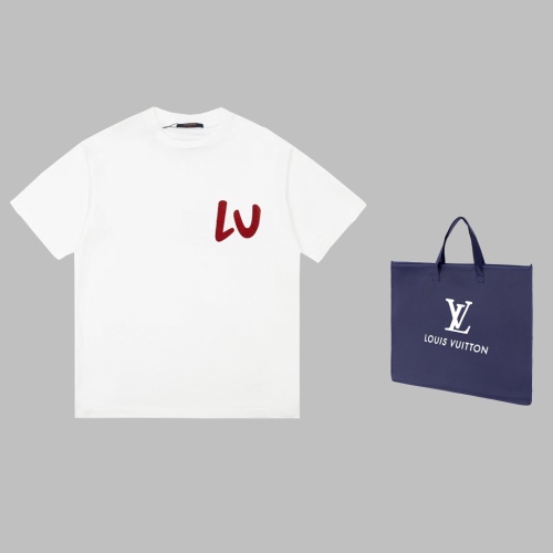 Louis Vuitton Limited Show Color Logo Foam Print Short -sleeved T -shirt