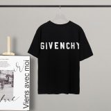 Givenchy 4G2023GVC printed 4G big logo round necklads short -sleeved T -shirt